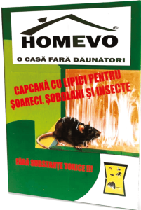 HOMEVO CAPCANĂ CU LIPICI PENTRU ȘOARECI, ȘOBOLANI ȘI INSECTE